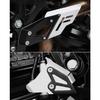 New Black Titanium Left Right Heel Guard Foot Peg Bracket Rear Set Fits For BMW F650GS F700GS F 650 700 GS F800GS F 800 GS ADV