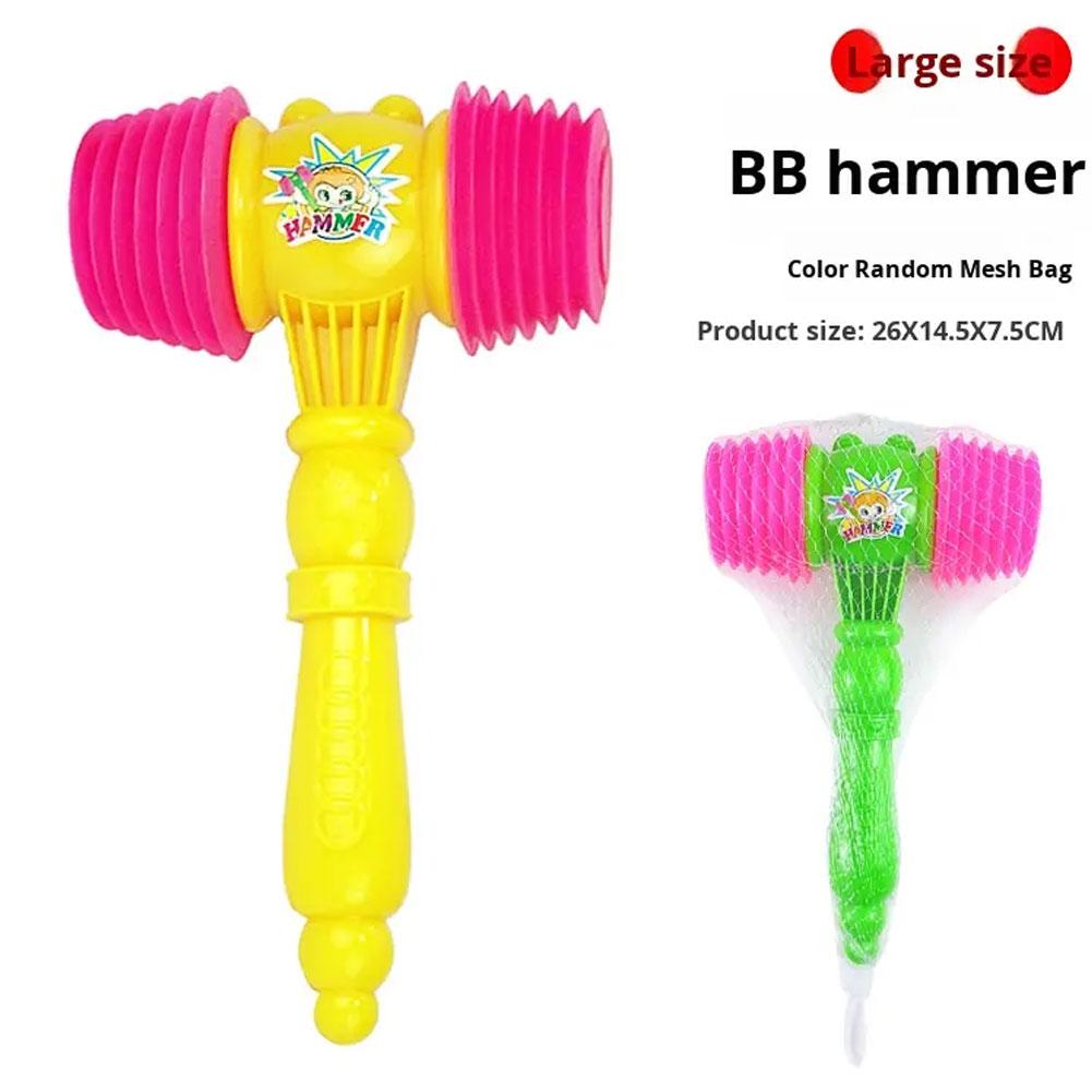 Large Plastic Squeaky Hammer with Whistle Squeaky Toy Sound Hammer Party Supplies Jokes Toy Vocal Knocking Knocking Hammer Toy