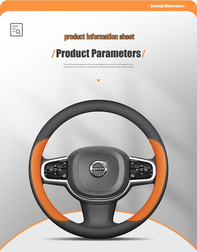 Volvo XC-Serie Echtes Leder Lenkradabdeckung