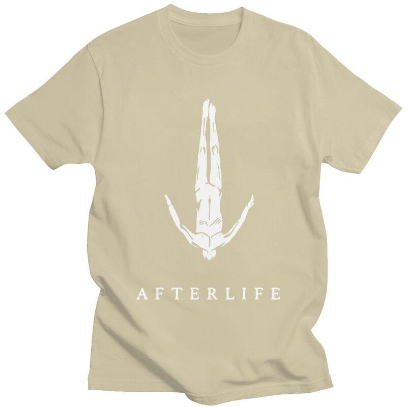 Custom Afterlife T Shirts for Men Pure Cotton Tees Tshirts Short Sleeve Casual Tshirt