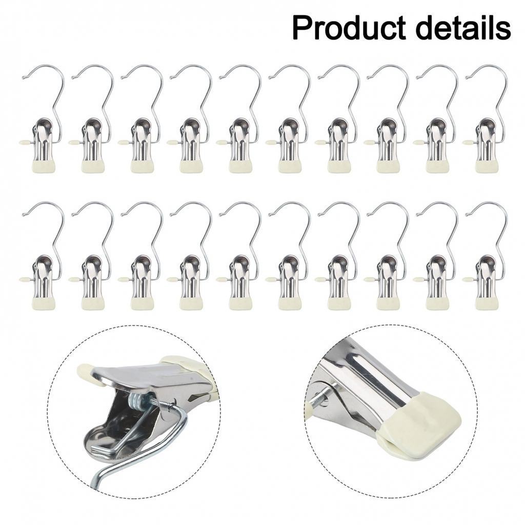 Compact Design For Storage Clothes Pin Sock Clip Stainless Steel Clips