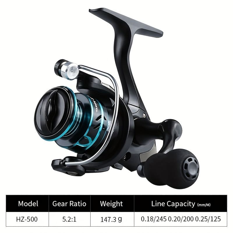 

Металлическая катушка из нержавеющей стали, спиннинговая катушка, колесо для лески, высокоскоростная катушка для морской удочки, катушка для якорной ловли, катушка для дальнего заброса, катушка для люя HZ500 чёрный