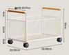 Large Plush Toy Storage Basket with Handles for Children's Dolls