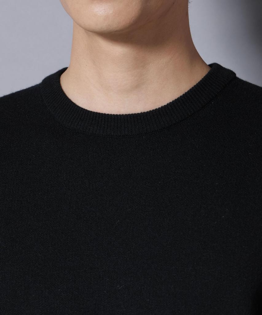 Nano Universe Silk Blend Crew Neck Size Knit, Men's, M, 140, Green, 672-5222227