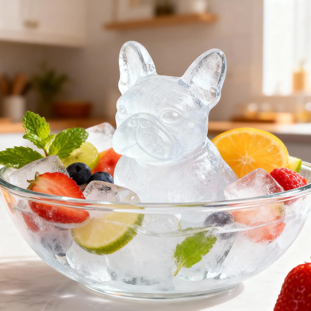 Silicone Whiskey Ice Mold 6 Hole 3D Ice Tray Reusable Novelty Ice Maker  Whiskey Party Drinks