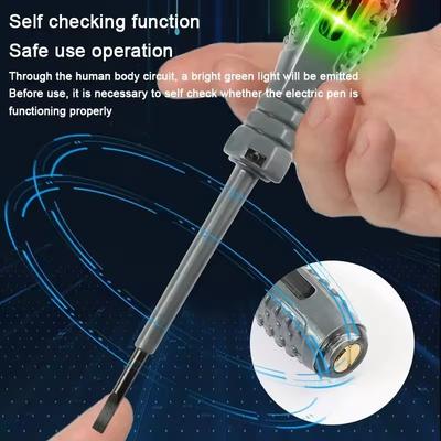 Schlitz-/Kreuzschlitzschraubendreher Neonlampen-Anzeigemeter Elektrischer Stift Isoliert Elektriker Highlight Taschen-Testerstift Werkzeuge