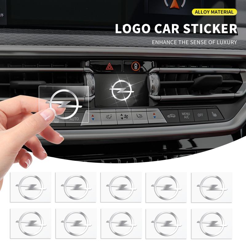 3D Metal Car Emblem Logo Decorative Stickers Badge Decal Interior Styling For Opel Insignia Astra Antara Meriva Zafira H G Corsa
