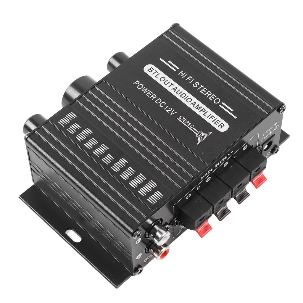 Car Audio Power Amplifier Dual Channel Circuit Guard Stereo Mini Amplifier 12V