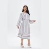 Plus Size Arabic Muslim Casual Robe - Spring/Summer Middle Eastern Dress