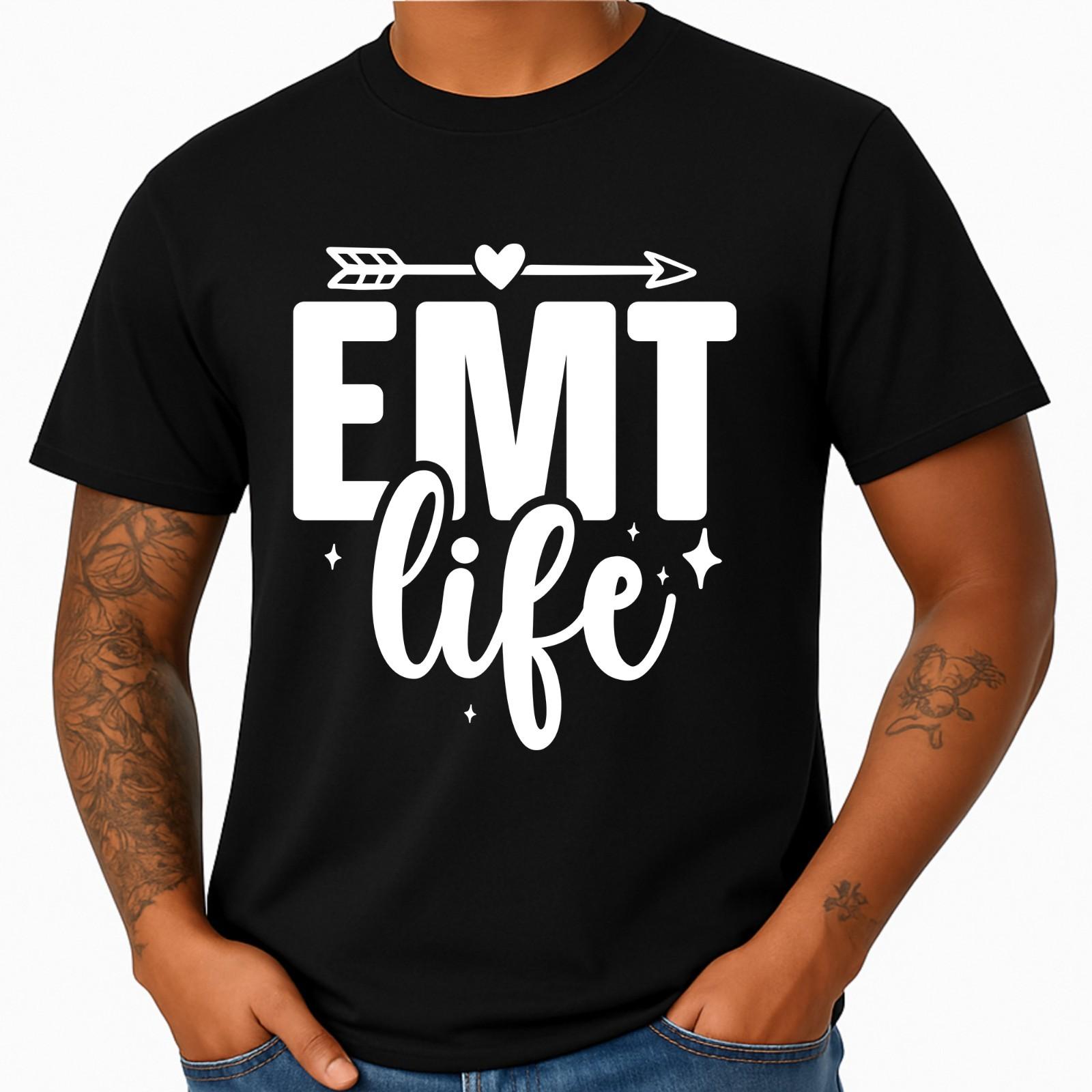 EMT Life T Shirt First Responder Paramedic EMS Medic Graphic Tee M