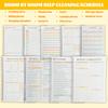 Planificateur de nettoyage TDAH, Format A4 Emploi du Temps Quotidien et Liste de Contrôle de Concentration Carnet, Couverture Durable Pages Lisses, Fourniture de Bureau Essentielle pour la Maison/le Bureau/la Chambre d'Étudiant