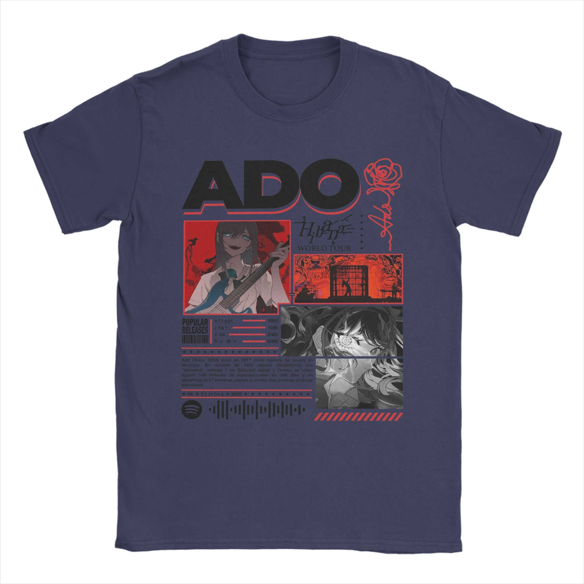 

Mens ADO WORLD TOUR T Shirt 100 Cotton Clothing Fun Short Sleeve O Neck Tee Shirt Unique TShirts 3XL