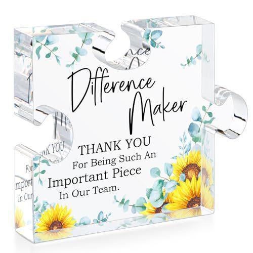 1pc Acrylic Puzzle Mother's Day Gift Transparent Decoration Home Office Desktop Decoration