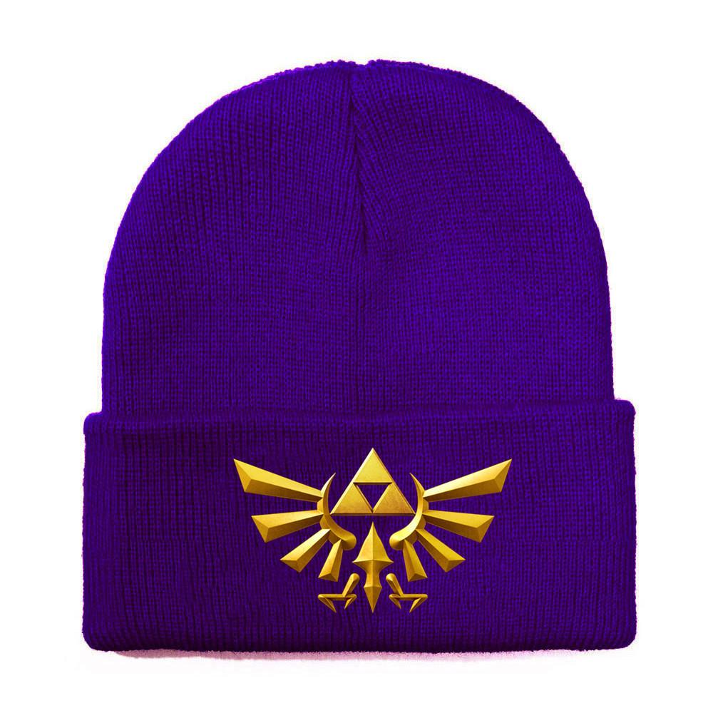 Of Legend Zelda Printed Knit Hat With Ear Protection For Game Enthusiasts
