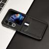 For ZTE Nubia Flip2 5G A404ZT Case Card Holder Litchi Texture Leather+PC Folding Phone Cover