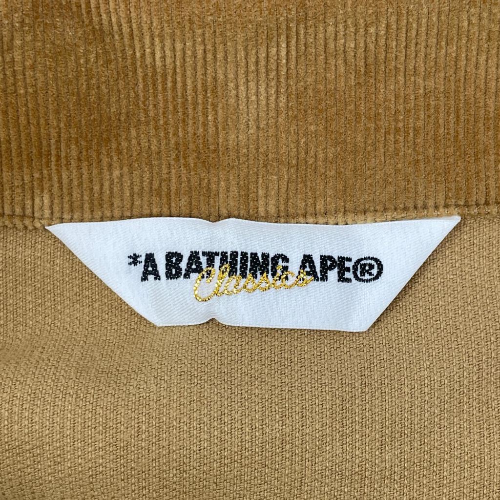 A Bathing Ape Brown Cotton Corduroy Jacket Jacket M BrownUsed