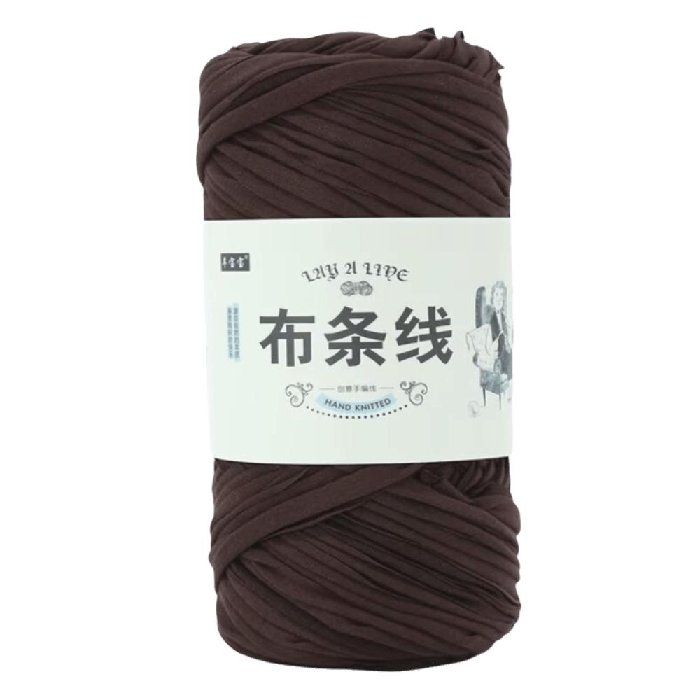 200g DIY 200g Soft Cloth Yarn Thick Threads Solid Color Crochet Woven Yarn Elastic Blanket Thick Threads Hand Knitting