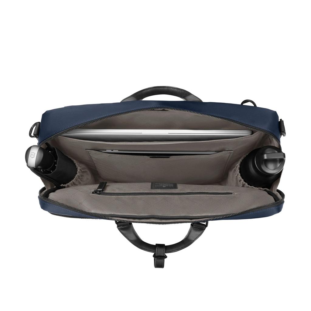 Victorinox Alox Nero Tasche mit innovativem drehbarem Vorderteil für Business und dünne Passform und A4 16L Ozeanblau 3-Wege-Logo, 3-Wege-Rucksack/Schulter
