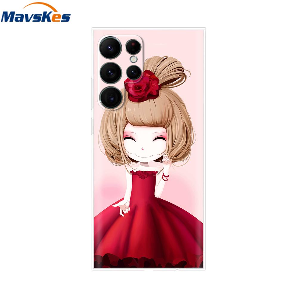 For Samsung Galaxy S22 Ultra Case Silicone Soft Clear Bumper Back Cover For Samsung S22 Ultra Cases For Samsung S22 Ultra Fundas