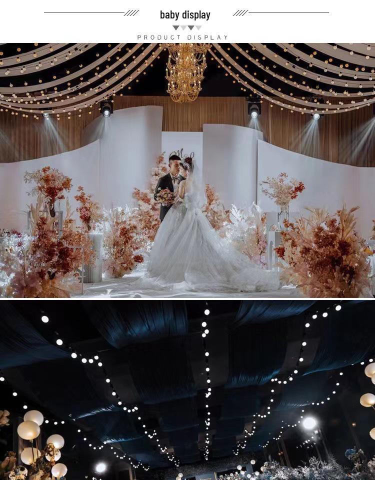 LED Ping Pong String Lights - Multi-Purpose Decorative Lights for Weddings, Festivals, Outdoor Camping, and Party Backgrounds