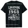 Funny 56 Years Old Vintage 1968 Limited Edition 56th Tee Tops Round Neck Short-Sleeve Fashion Tshirt Clothing Basic T-shirts
