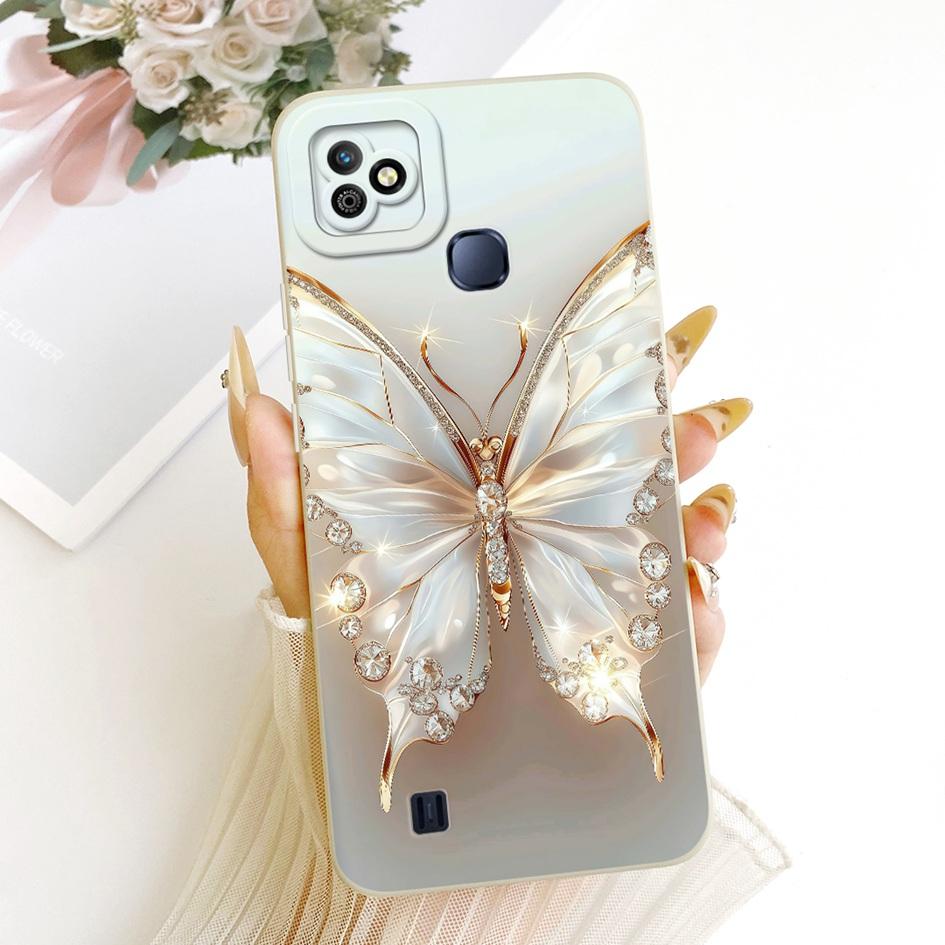 6.1" Case For Infinix Smart HD 2021 Cover Popular Flower Soft Liquid Silicone Phone Covers For Infinix SmartHD 2021 X612B Bumper