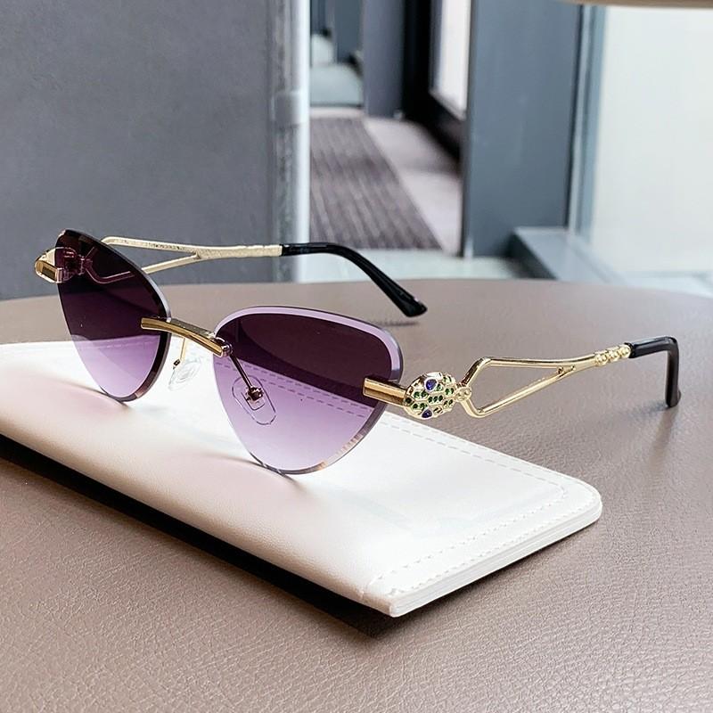 Summer Cat Eye Sunglasses With Uv400 Protection For Fashionable Travel And Parties
