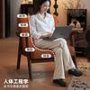 For American Retro Café Chairs Modern Creative Living Room Casual Coffee Chairs Ergonomics Backrest Café Furniture Esstisch FYCC