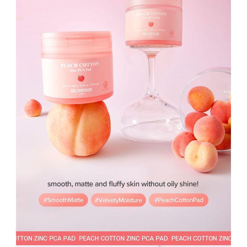 Skinfood Almofada de Algodão com Zinco PCA de Pêssego