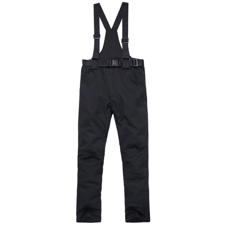 Unisex Winter Ski Bibs: Warm, Thickened Cotton Pants for Outdoor Couples