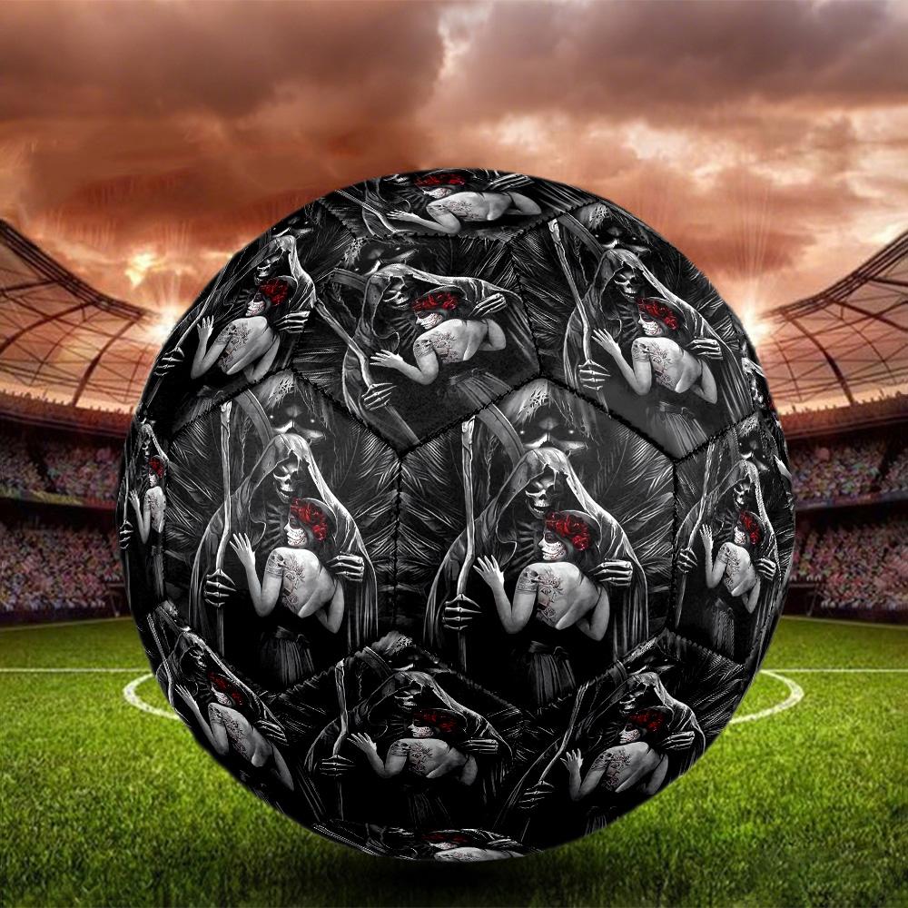 Mexico Skull Indoor Soccer Ball Size 5 Colorful All Ages Machine Stitched PVC Competition Ready Durable High-Bounce