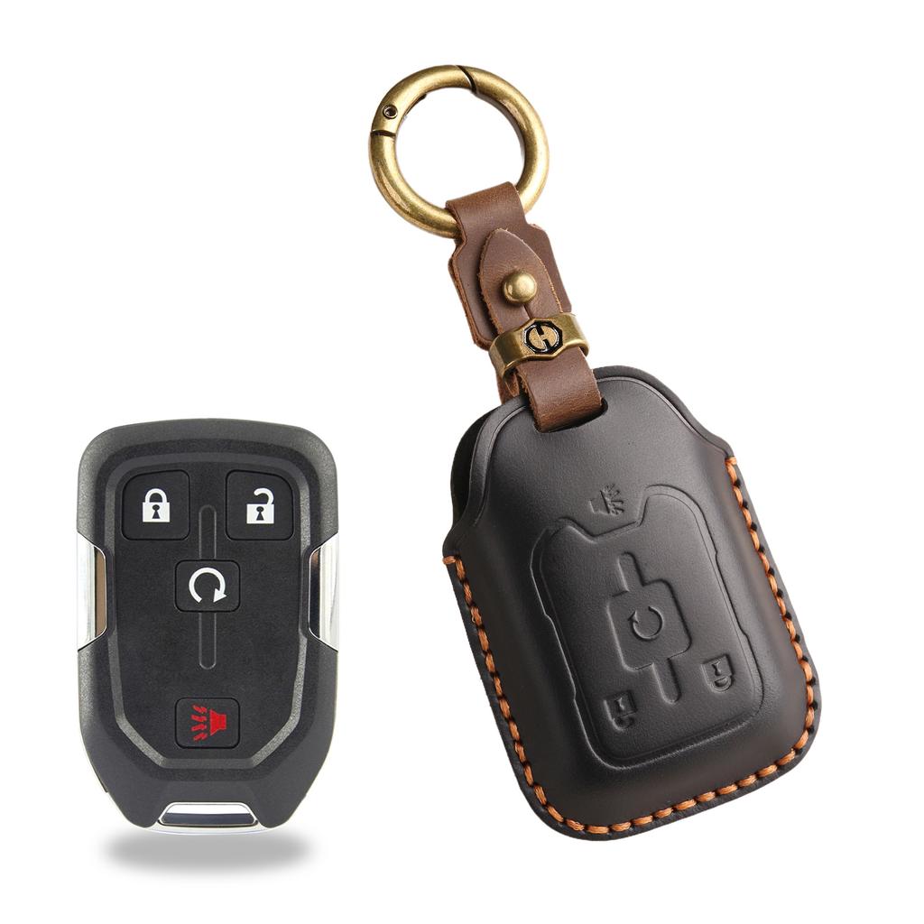 Retro key cover is suitable for cross-border special automotive general GMC pickup retro handmade leather protective cover
