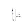 50pcs/ Stainless Steel Fishing Connector 8-word ring connector Rolling Snap Swivels Fishing Tackle Lure Tool