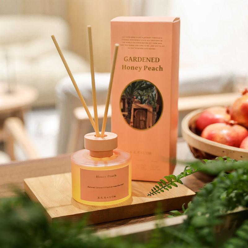 Gardenia Oolong Scented Peach Aroma Diffuser: Fresh & Elegant Flameless Home Fragrance