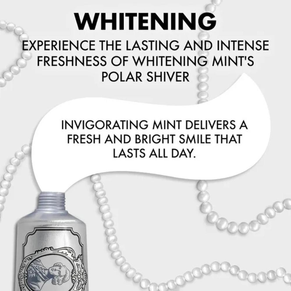 Whitening Mint Toothpaste, Deep Stain Removal Toothpaste, Fresh Cool Mint Flavor for Long Lasting Fresh Breath 85ml