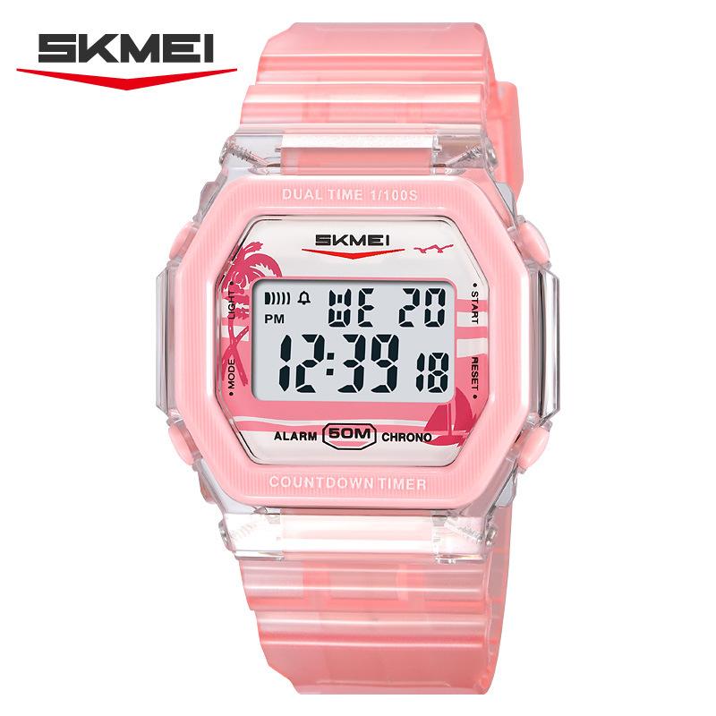 Multifunctional Square Sports Electronic Watch Fashion Student Watch Waterproof Luminous Couple Electronic Watch