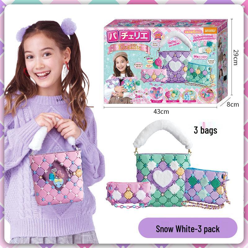 Handmade Japanese Puzzle DIY Bag for Girls (Ages 3-9) - Educational Toy & Birthday Gift