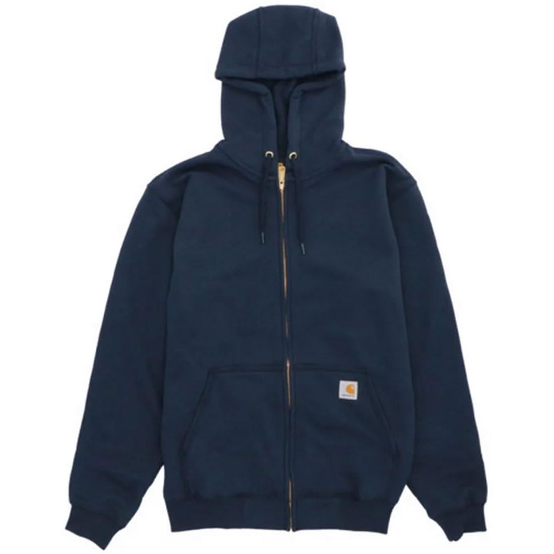 Мужская толстовка Carhartt K122 Новый синий(472) Толстовка с капюшоном на молнии, свободный крой, с подкладкой из флиса, размер M [Параллельный импорт]
