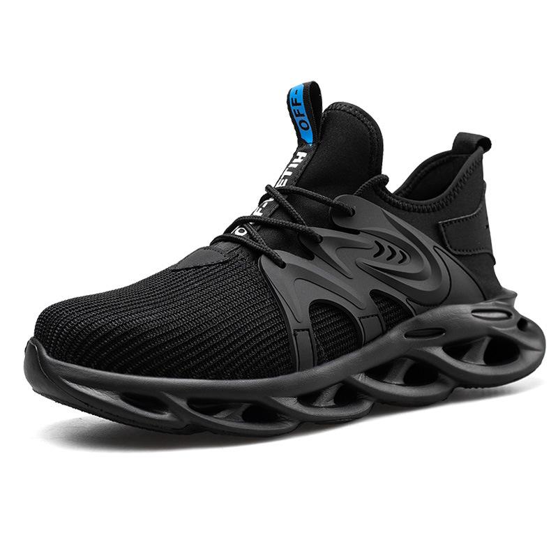 Holfredterse Breathable Men Work Boots Steel Toe Cap Casual Boots Indestructible With Puncture-Proof Sneakers 1688-6609