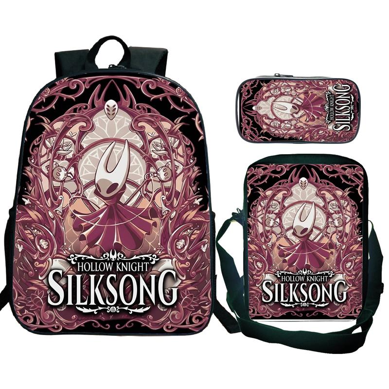 Hollow Knight 2 Silksong Backpack Teenagers Hornet Fridge Magnet Rucksack Shoulder Bag Pencil Case School Backpacks