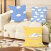 Fashion Clouds Cushion Cover Soft Short Plush Pillow Cover Smooth Cozy Texture Aesthetic Cushion Case Home Decor