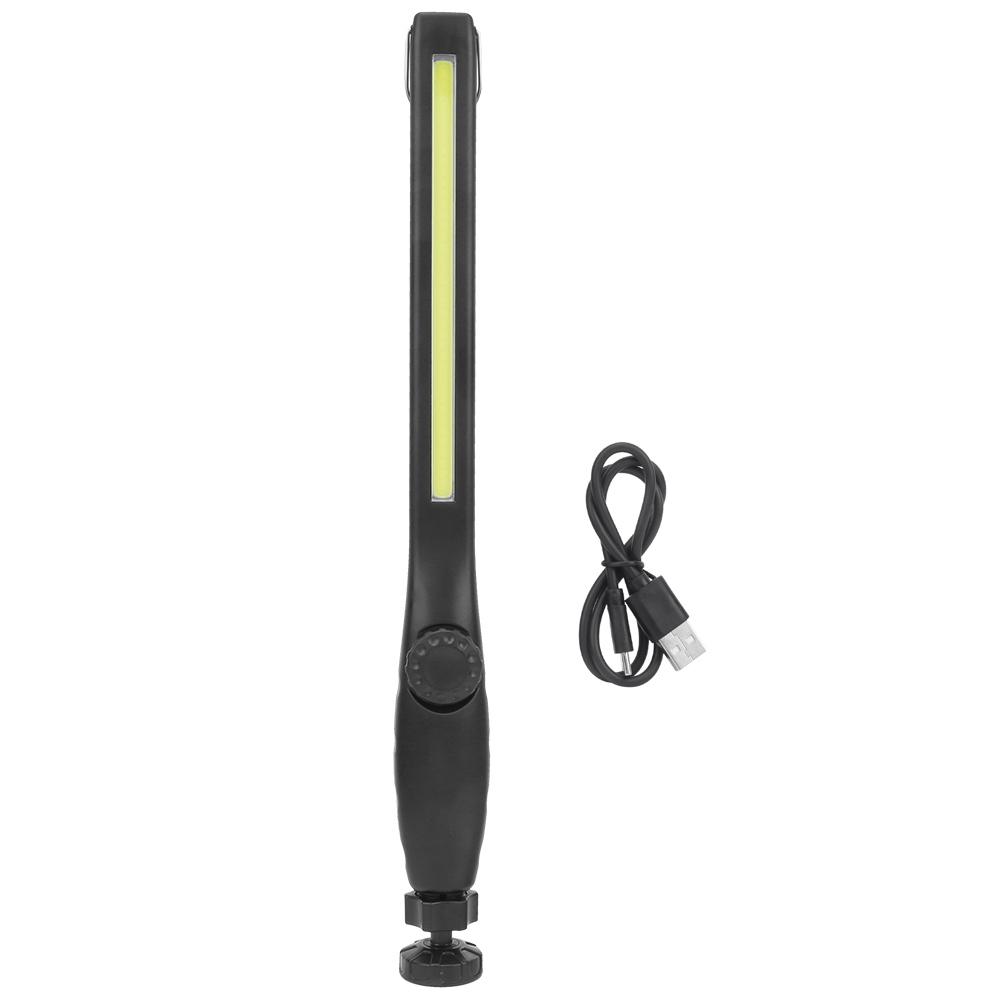 Portable COB Working Light Stepless Adjustable Emergency Flashlight USB Charging for Camping Car Repair
