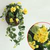 Artificial Begonia 75cm Hydrangea Flower Fake Vine Plant  Home Decor Wall