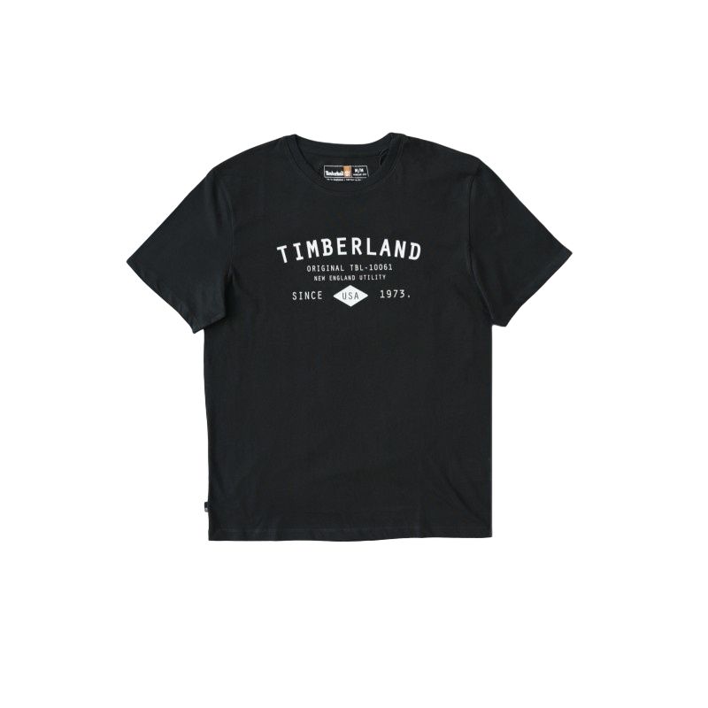 

Timberland Af Tfo Ss Workwear Label Outdoor Fashion Simple Versatile Short Sleeve T-Shirt Men Tops Black A2958-001 S