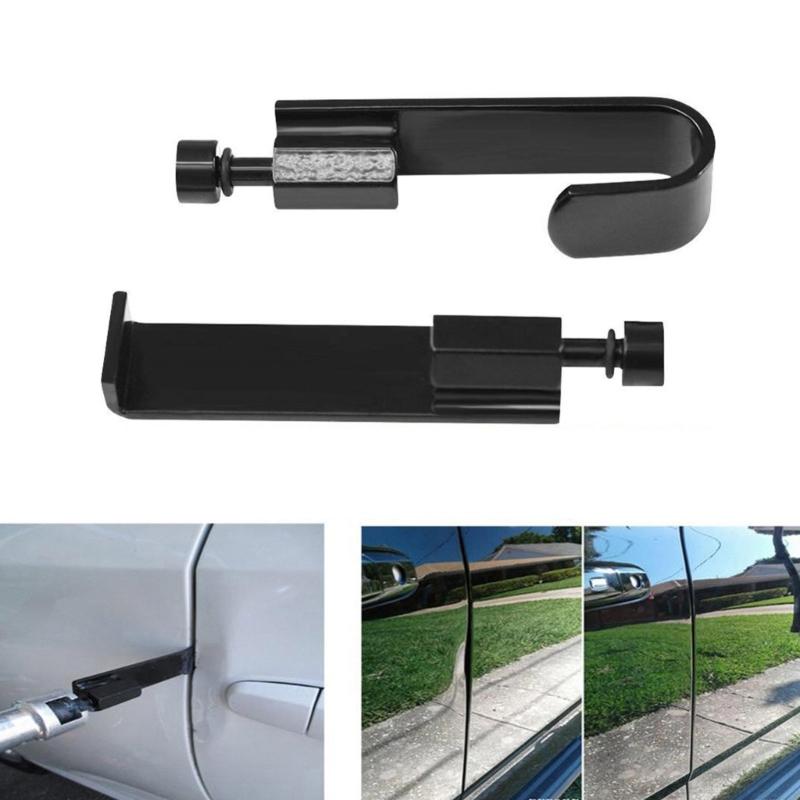 2Pcs Car Door Dents Puller Repair Fixing Removal Tool Suitable For Edged Dents On Mudguard And Panel Metal Construction