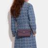Coach Wyn 21 Snap Closure Detachable Shoulder Strap Envelope Bag Women Shoulder Bag Deep-Purple C8439-03V0G