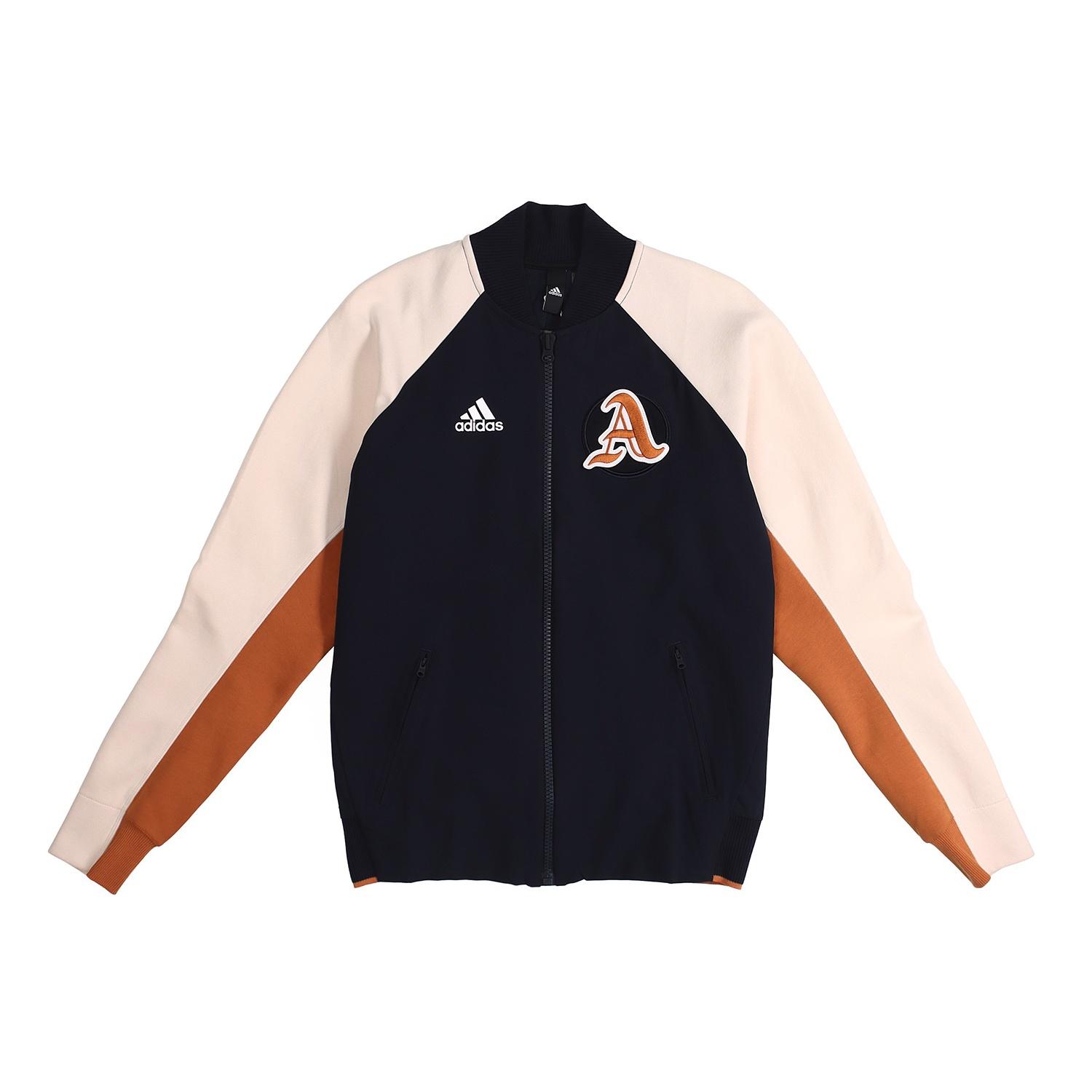 adidas Athleisure Casual Sports Woven baseball uniform Jacket Navy Blue Men s DX8408 M
