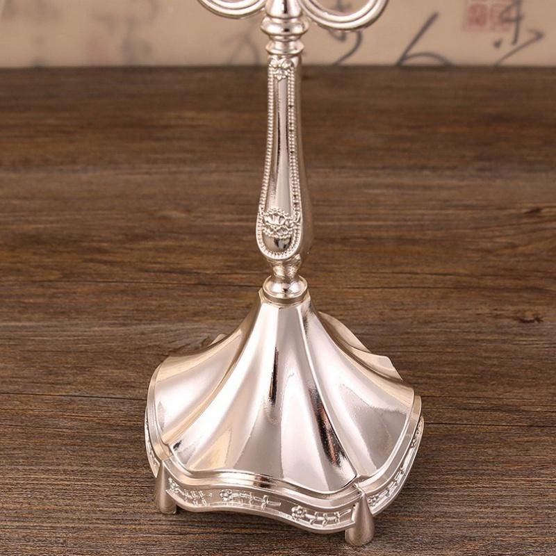 Metal Candlestick for Wedding Main Table Holiday Decoration Hotel Props - Rustic Wedding Centerpieces