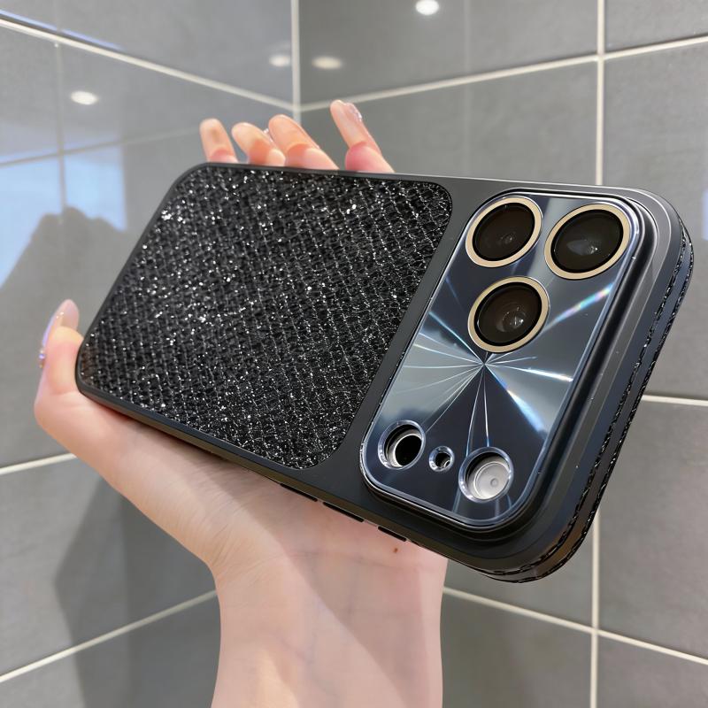 

Роскошный Лазерный Чехол-Броня с Алмазами Авроры для iPhone 17 16 15 14 13 Pro Max, Ударопрочный, Блестящий, с Стразами, Чехол Funda iPhone 15 Pro Max