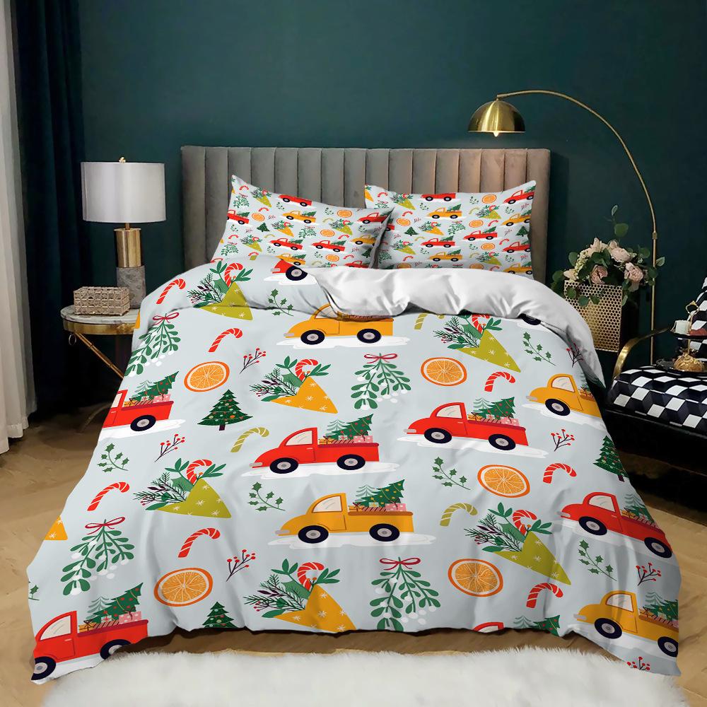 Christmas Set 3 Holiday Set Quilt Cover Gift Tree Three-Piece Set